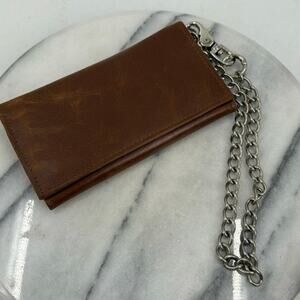 NWT Rawhyd leather chain wallet